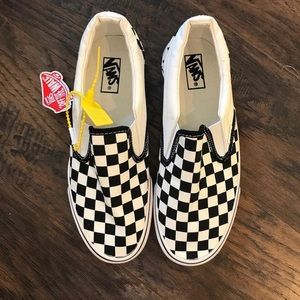 Checkered Slip on Vans